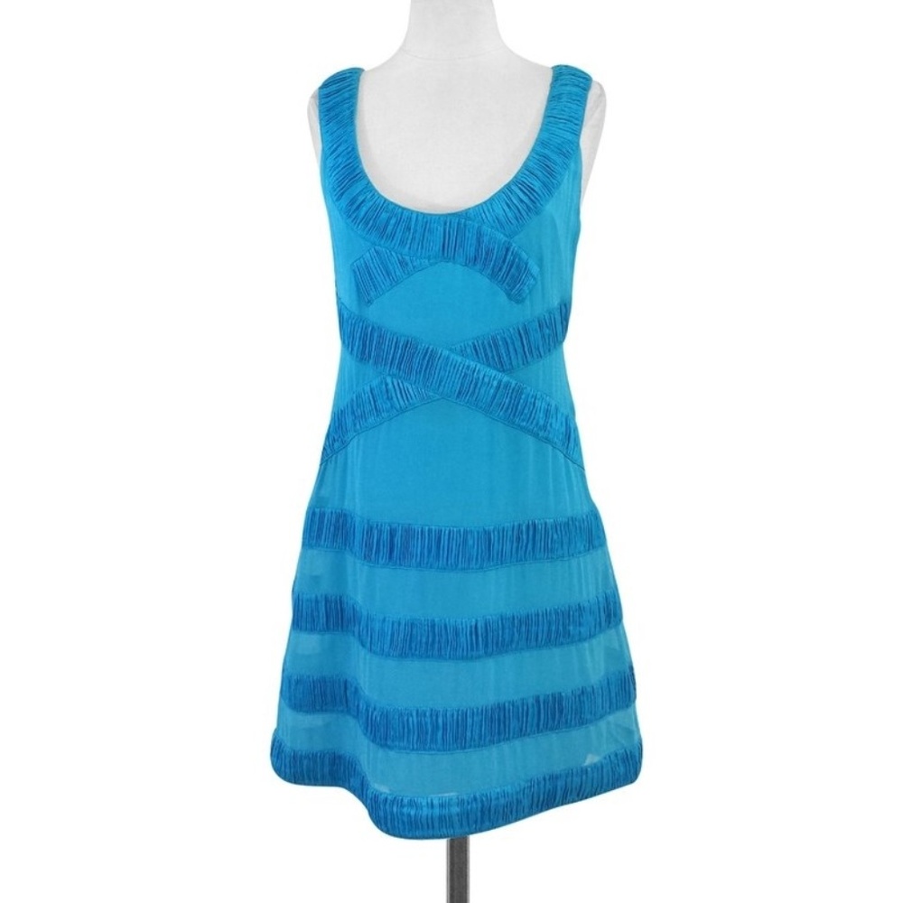Yoana Baraschi Dress turquoise teal aqua blue 4